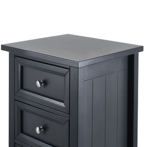 Maine 5 Drawer Tall Chest - Anthracite - Living with Luxury