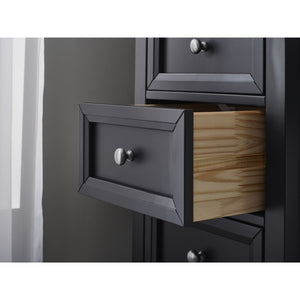 Maine 5 Drawer Tall Chest - Anthracite - Living with Luxury