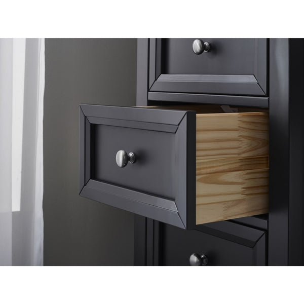 Maine 5 Drawer Tall Chest - Anthracite - Living with Luxury