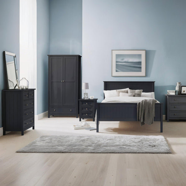 MAINE 6 DRAWER WIDE CHEST - ANTHRACITE - Living with Luxury