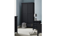 Maine 2 Door Combination Wardrobe - Anthracite - Living with Luxury