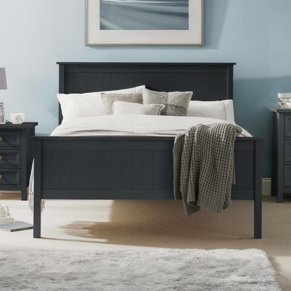 Maine 90cm Single Bed - Anthracite - Living with Luxury