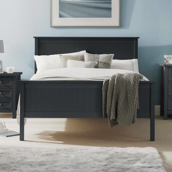 Maine 90cm Single Bed - Anthracite - Living with Luxury