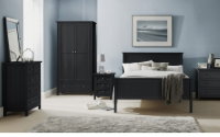 Maine 90cm Single Bed - Anthracite - Living with Luxury