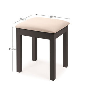 Maine Dressing Stool - Anthracite - Living with Luxury