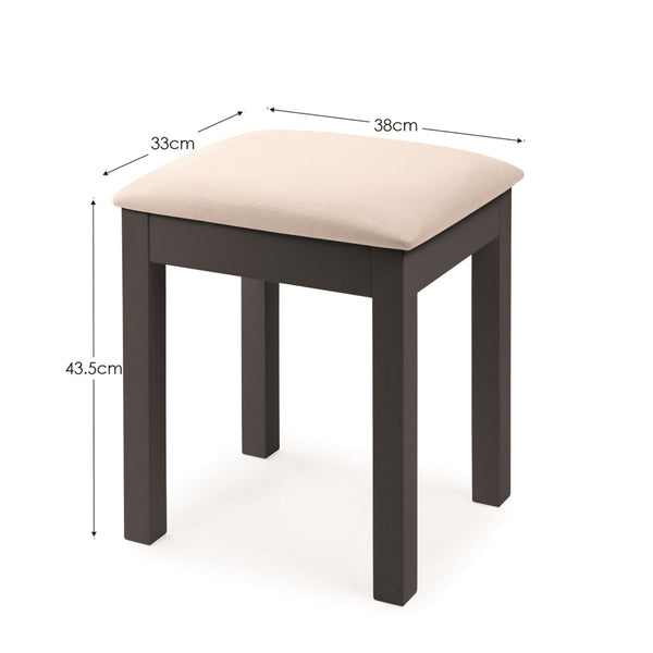 Maine Dressing Stool - Anthracite - Living with Luxury