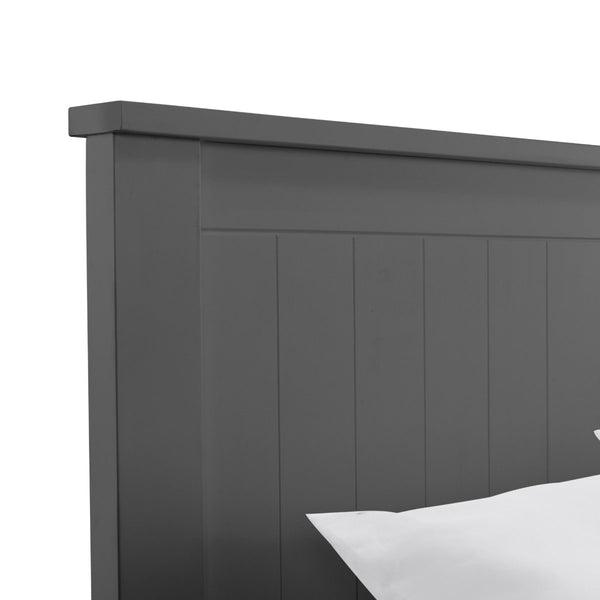 Maine Ottoman Storage 135cm Double Bed - Anthracite - Living with Luxury
