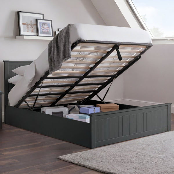 MAINE OTTOMAN BED 150CM - ANTHRACITE - Living with Luxury