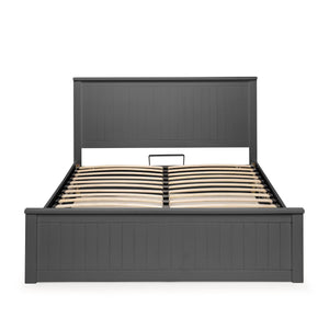 Maine Ottoman Storage 135cm Double Bed - Anthracite - Living with Luxury