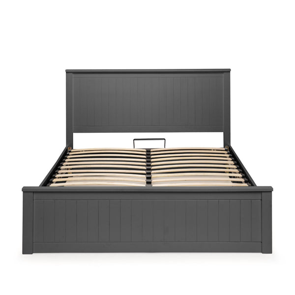 Maine Ottoman Storage 135cm Double Bed - Anthracite - Living with Luxury