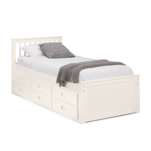 MAISIE BED WITH UNDERBED AND DRAWERS - SURF WHITE - Living with Luxury