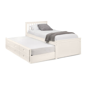 MAISIE BED WITH UNDERBED AND DRAWERS - SURF WHITE - Living with Luxury