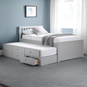 Maisie Bed With Underbed And Drawers - Dove Grey - Living with Luxury