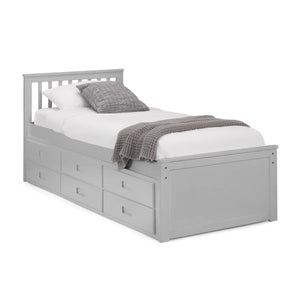 Maisie Bed With Underbed And Drawers - Dove Grey - Living with Luxury