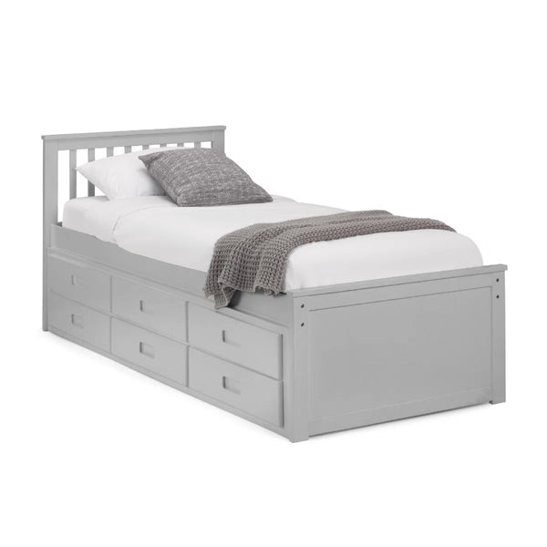 Maisie Bed With Underbed And Drawers - Dove Grey - Living with Luxury