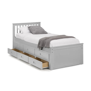 Maisie Bed With Underbed And Drawers - Dove Grey - Living with Luxury