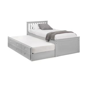 Maisie Bed With Underbed And Drawers - Dove Grey - Living with Luxury