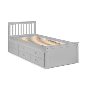 Maisie Bed With Underbed And Drawers - Dove Grey - Living with Luxury
