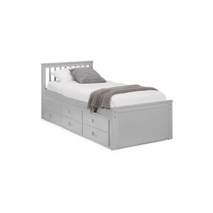 Maisie Bed With Underbed And Drawers - Dove Grey - Living with Luxury