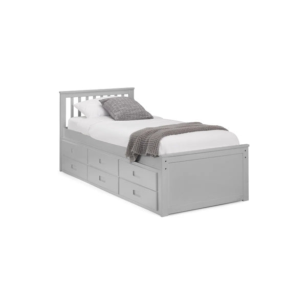Maisie Bed With Underbed And Drawers - Dove Grey - Living with Luxury