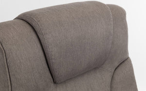 MALMO SWIVEL RECLINER & STOOL - GREY - Living with Luxury