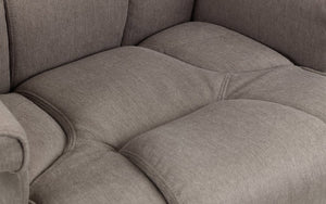 MALMO SWIVEL RECLINER & STOOL - GREY - Living with Luxury