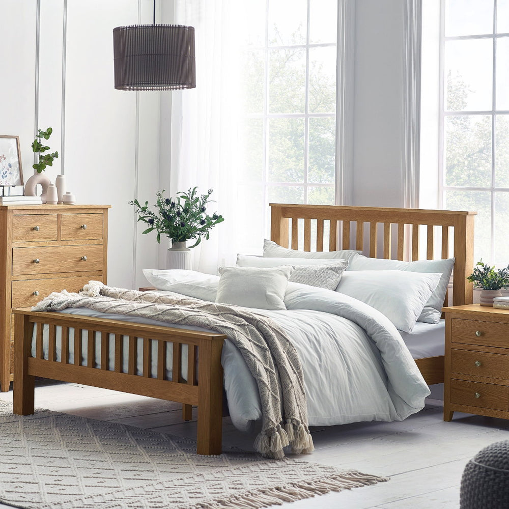 MALLORY HIGH FOOTEND BED 150CM - FSC MIX 70%(INT-COC-002320) - Living with Luxury