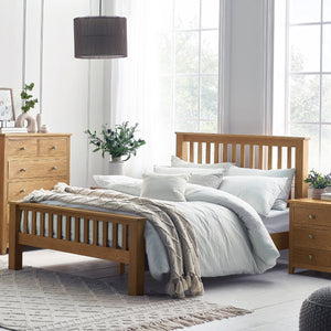 MALLORY HIGH FOOTEND BED 150CM - FSC MIX 70%(INT-COC-002320) - Living with Luxury