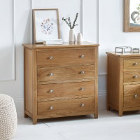 MALLORY 4 DRAWER CHEST - FSC MIX 70% (INT-COC-002320) - Living with Luxury