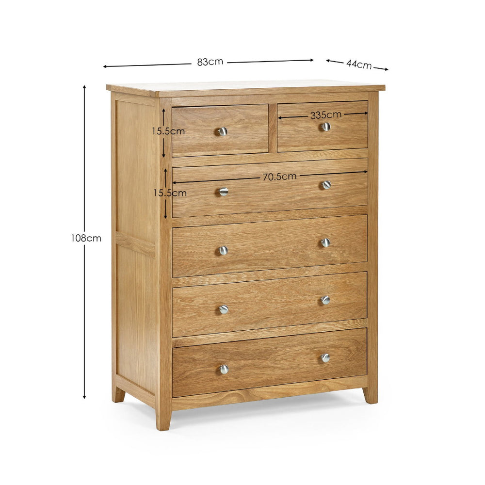 MALLORY 4+2 DRAWER CHEST - FSC MIX 70% (INT-COC-002320) - Living with Luxury
