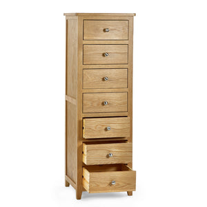 MALLORY 7 DRAWER NARROW CHEST - FSC MIX 70% (INT-COC-002320) - Living with Luxury
