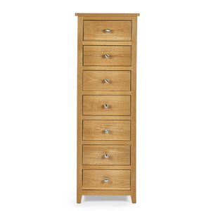 MALLORY 7 DRAWER NARROW CHEST - FSC MIX 70% (INT-COC-002320) - Living with Luxury