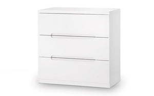 MANHATTAN 3 DRAWER CHEST - GREY - Living with Luxury