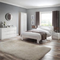MANHATTAN 3+2 DRAWER CHEST - WHITE - Living with Luxury