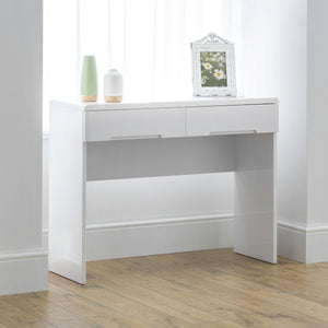 MANHATTAN DRESSING TABLE WITH 2 DRAWERS - WHITE - Living with Luxury