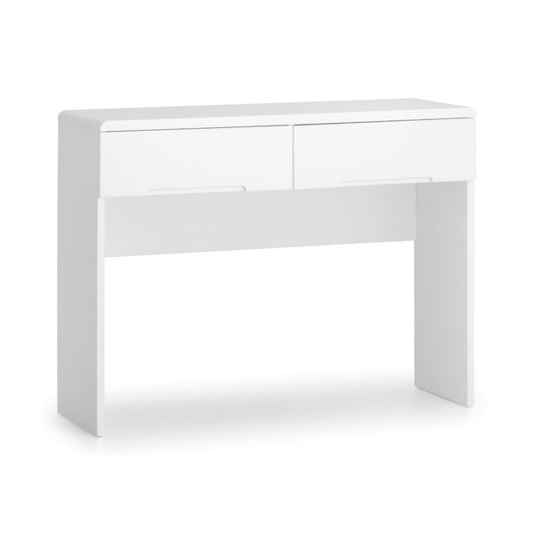 MANHATTAN DRESSING TABLE WITH 2 DRAWERS - WHITE - Living with Luxury