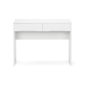 MANHATTAN DRESSING TABLE WITH 2 DRAWERS - WHITE - Living with Luxury