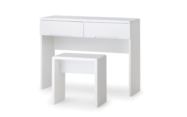 MANHATTAN DRESSING STOOL - WHITE - Living with Luxury