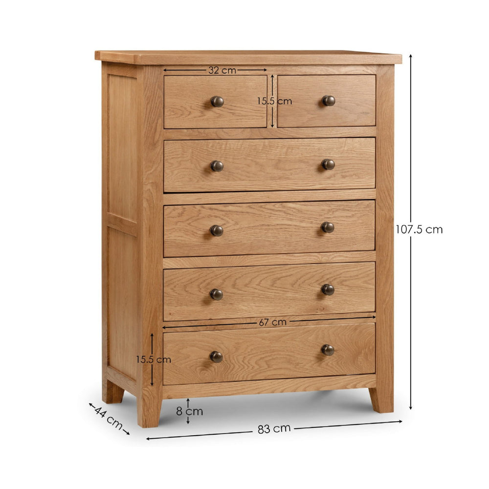 MARLBOROUGH 4+2 DRAWER CHEST ASS - Living with Luxury