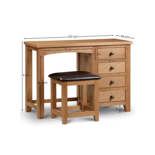 Marlborough Single Pedestal Dressing Table Ass - Living with Luxury
