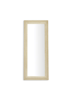Alanis Full Length Rectangular Leaner Mirror - White - Living with Luxury