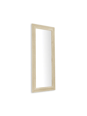 Alanis Full Length Rectangular Leaner Mirror - White - Living with Luxury