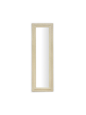 Alanis Rectangular Wall Mirror - White - Living with Luxury