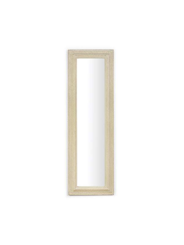 Alanis Rectangular Wall Mirror - White - Living with Luxury