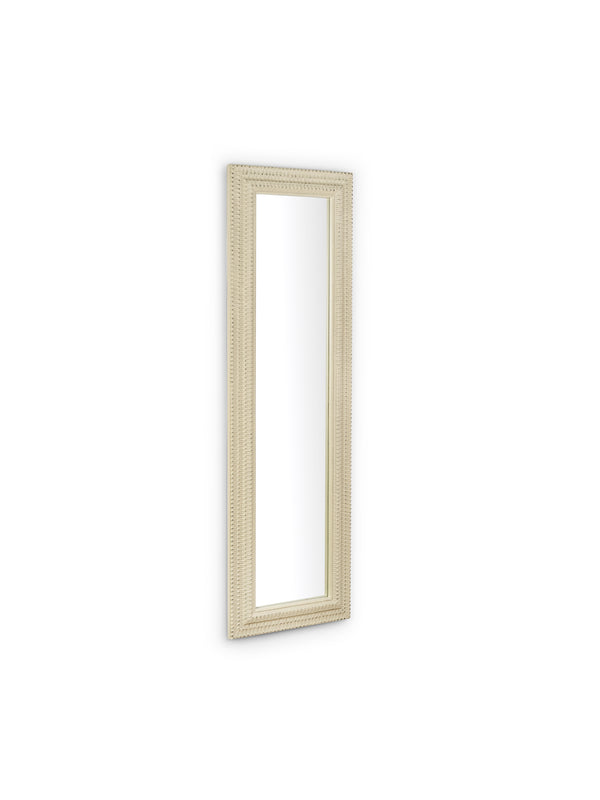 Alanis Rectangular Wall Mirror - White - Living with Luxury