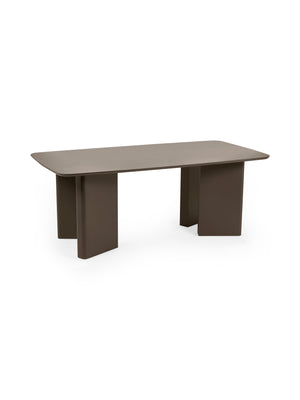 Moro Rectangular 6 Seater Dining Table - Matt Chocolate Brown - Living with Luxury