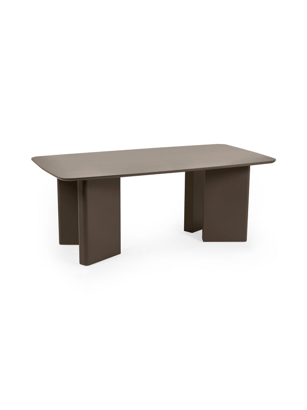 Moro Rectangular 6 Seater Dining Table - Matt Chocolate Brown - Living with Luxury