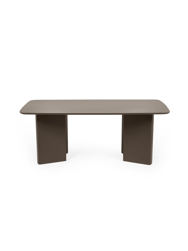 Moro Rectangular 6 Seater Dining Table - Matt Chocolate Brown - Living with Luxury