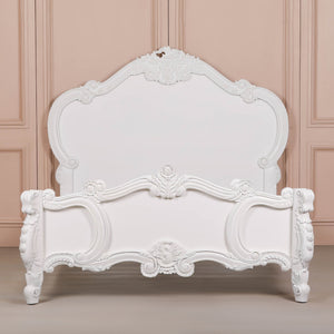 French Carved Rose Cherub King Size 5ft Bed – view 4