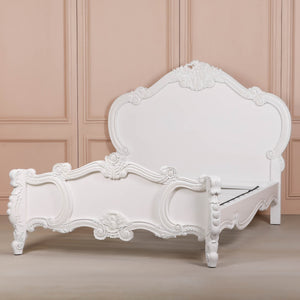 French Carved Rose Cherub King Size 5ft Bed – view 1